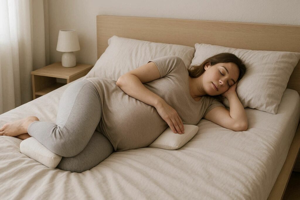 Вагітність і сон на боці: матрац, подушки-валики, тиск на таз