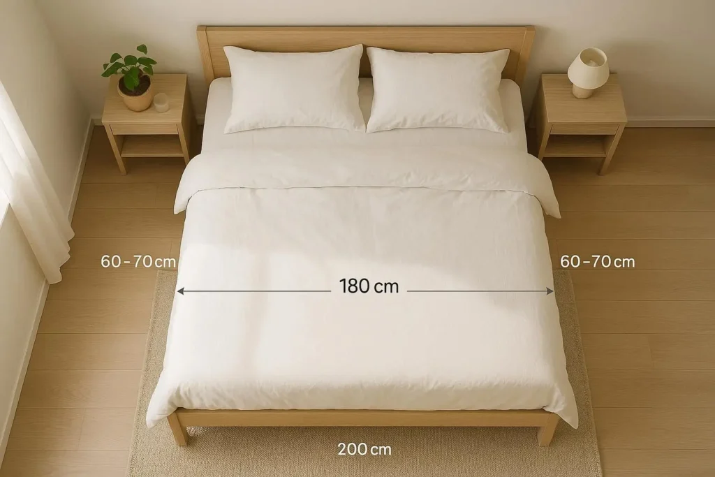 розміщення матраса 180х200 в кімнаті