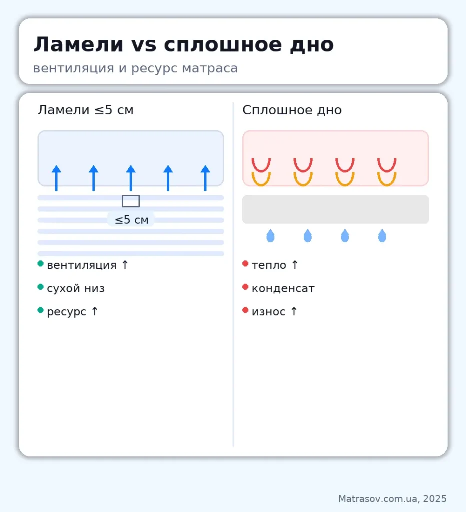 инфографика: ламели или сплошное дно