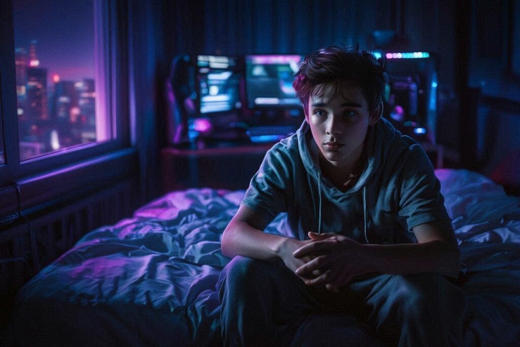 підліток не може заснути після ночі за ПК
