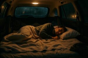 Як спати в машині комфортно: помилки і рішення