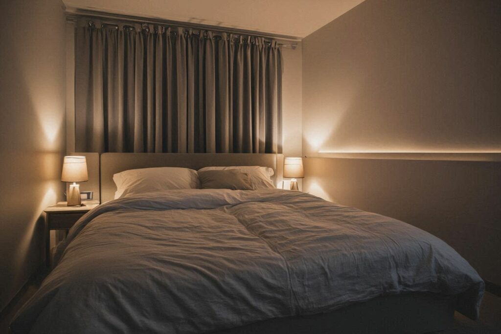 освещение в спальне